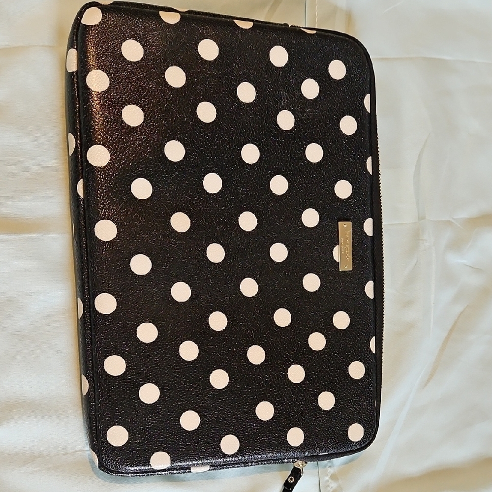 Kate Spade Black and White Polka Dot Tablet Sleeve
